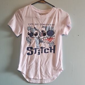 Disney Stitch Kids T-Shirt - White and Blue